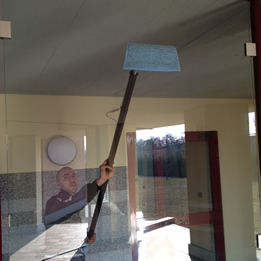 indoor window cleaning